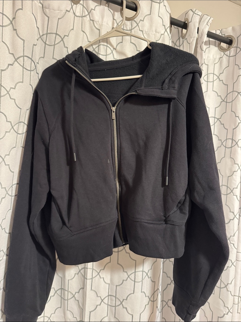 all in motion Black Zip-Up Hooded Utility Jacket - Women